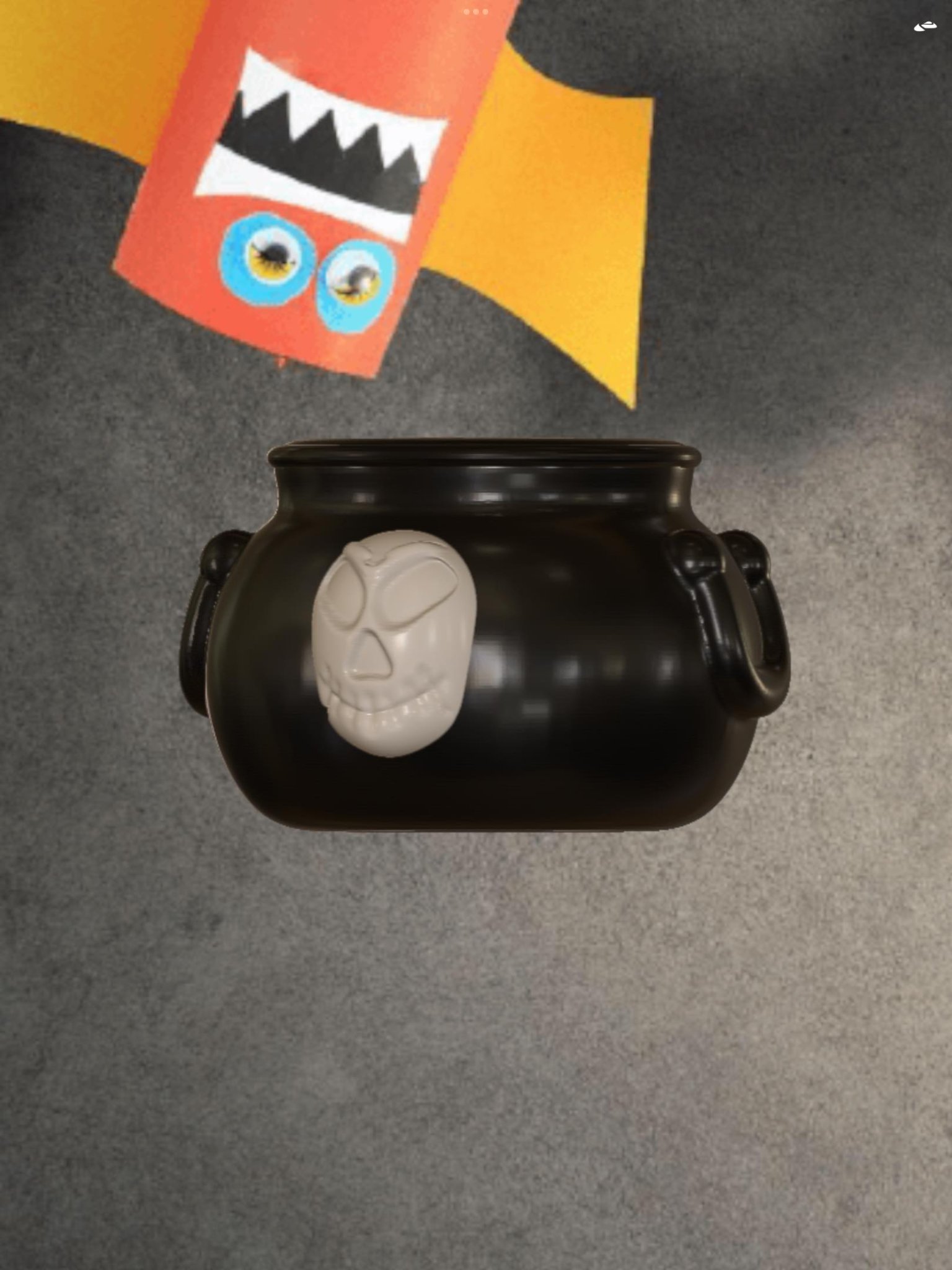 Chậu kẹo Halloween hình đầu lâu độc đáo