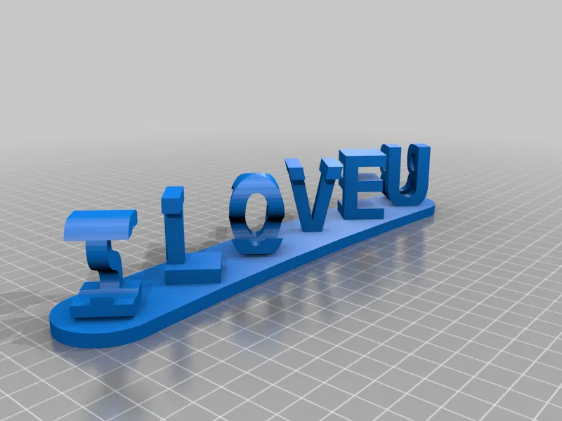 Biểu tượng "Tôi Yêu Bạn" với ảo ảnh từ hai từ