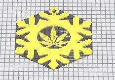 Bông tuyết hình lá cần sa