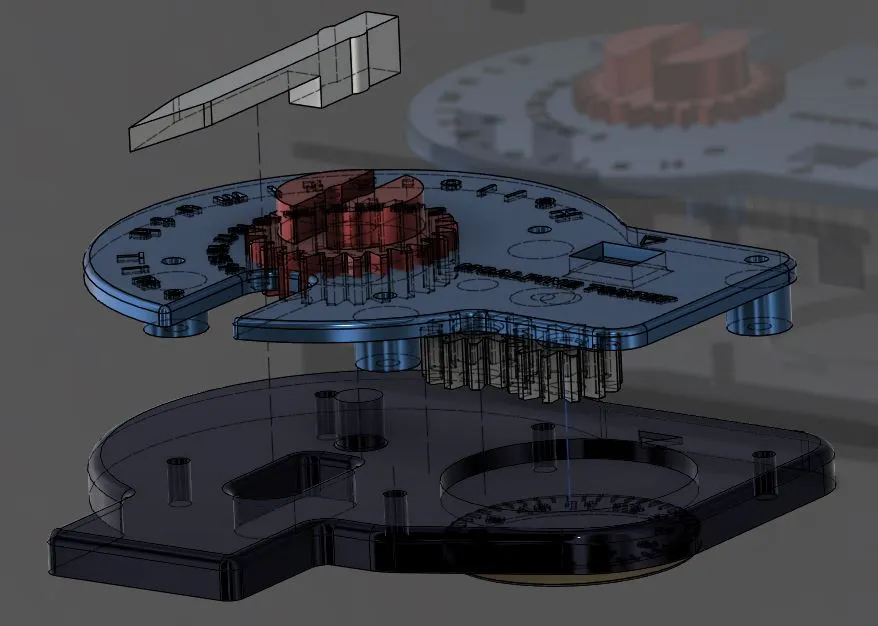 Mô-đun cơ khí đo thời gian cho la bàn
