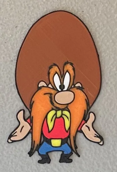 Nam châm Yosemite Sam nhiều màu sắc 8 màu