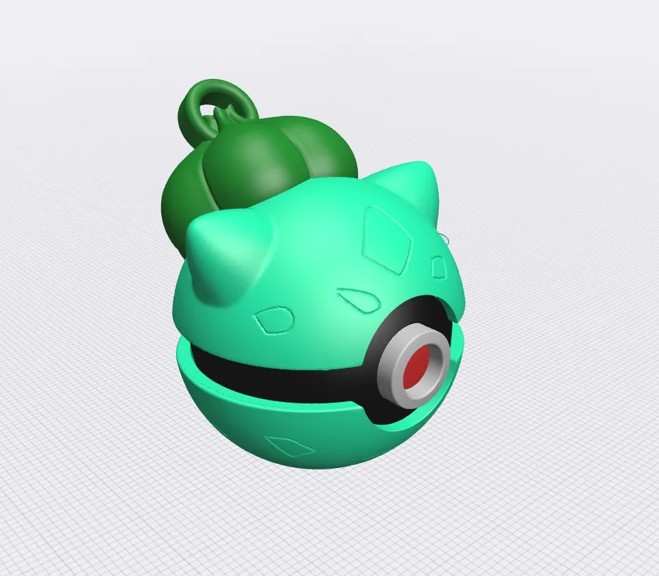 Móc khóa Pokeball Bulbasaur số 001
