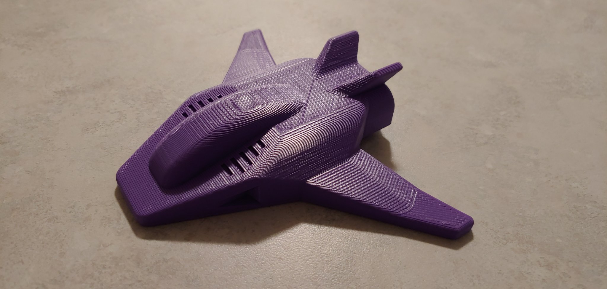 Mô hình đồ chơi tàu vũ trụ dễ in không cần hỗ trợ