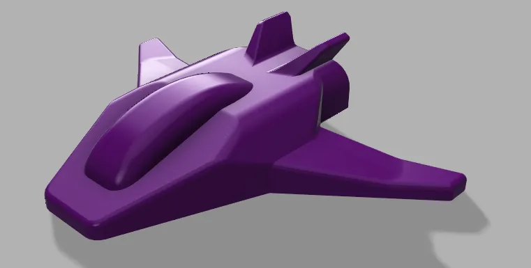 Mô hình đồ chơi tàu vũ trụ dễ in không cần hỗ trợ