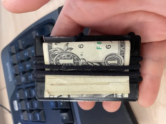 Mô hình ví microridge của Justin với thiết kế tinh chỉnh