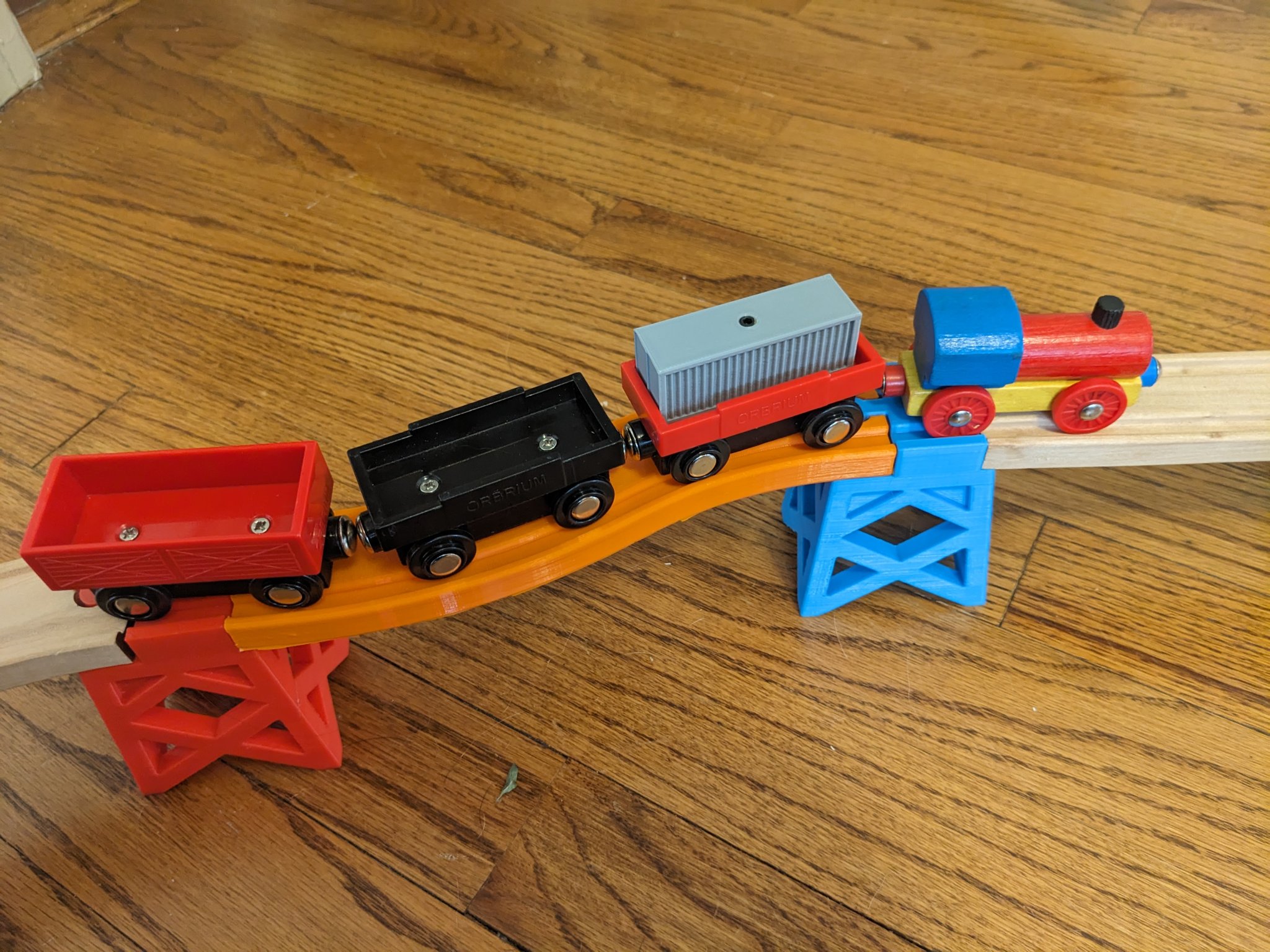 Đường ray uốn cong cho tàu gỗ - Tương thích Brio và Ikea