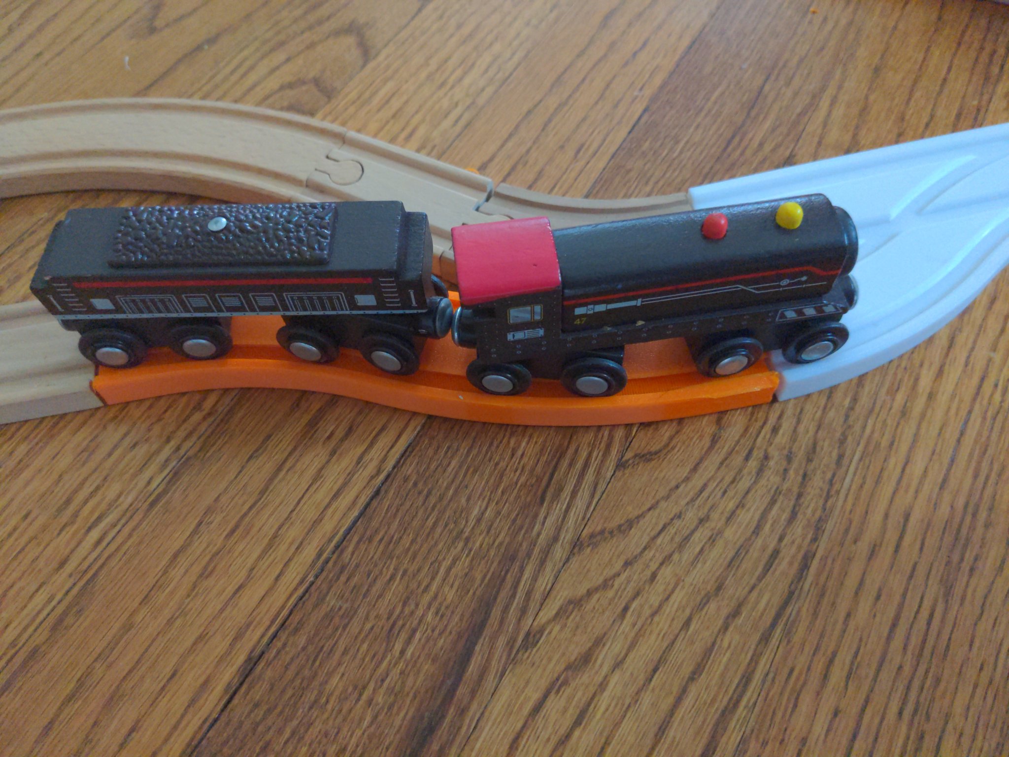 Đường ray uốn cong cho tàu gỗ - Tương thích Brio và Ikea