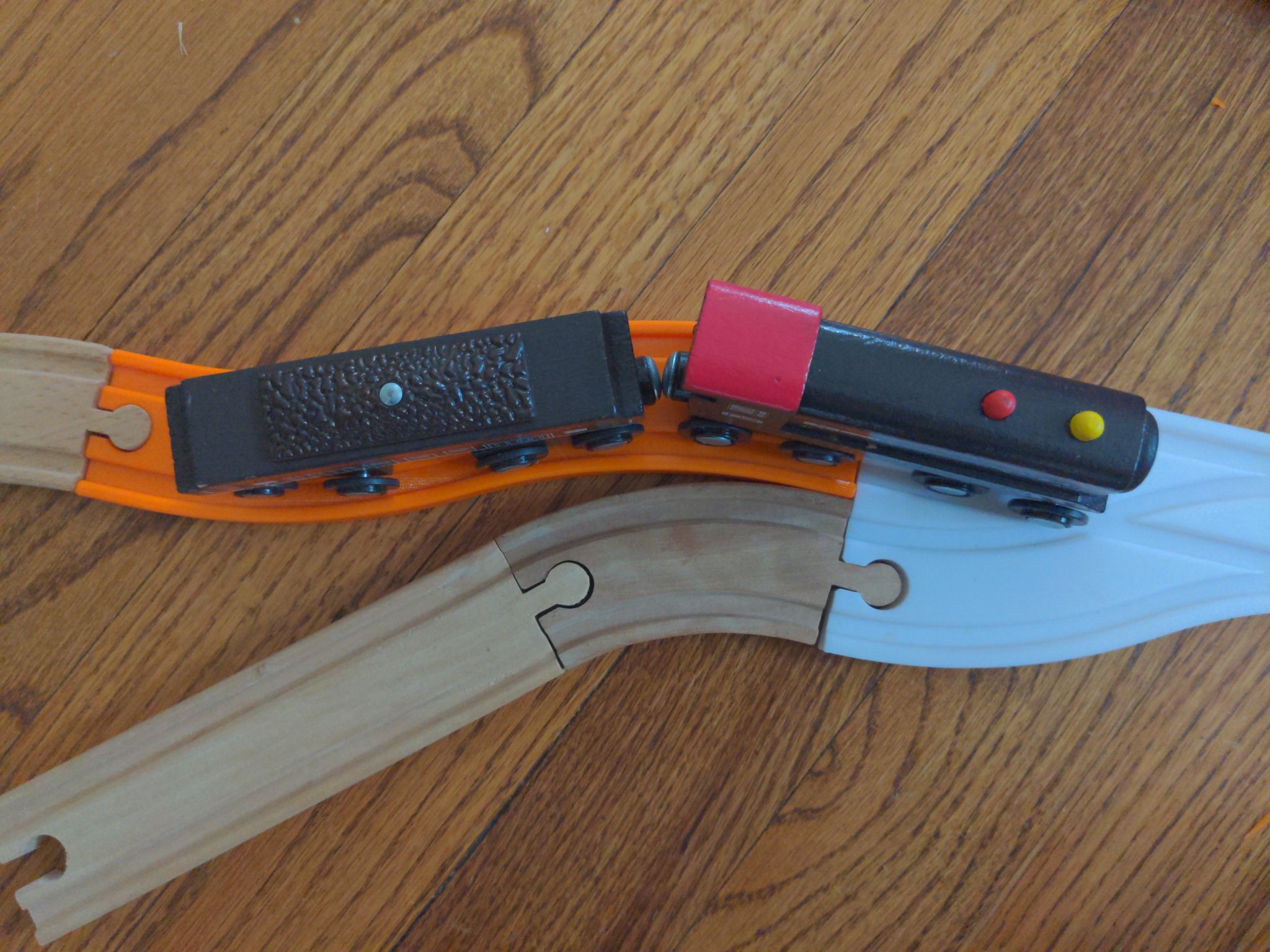 Đường ray uốn cong cho tàu gỗ - Tương thích Brio và Ikea