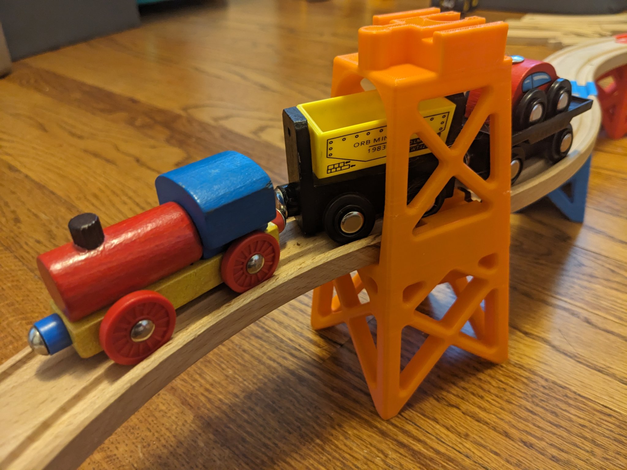 Giàn nâng độ cao gấp đôi cho tàu gỗ - Tương thích Brio