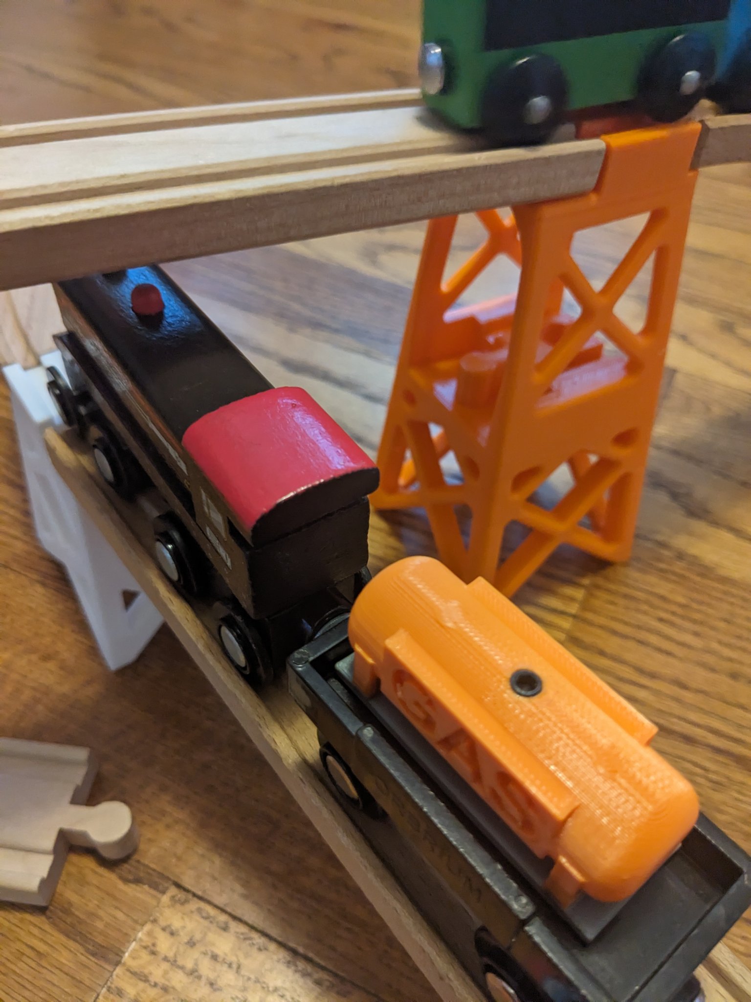 Giàn nâng độ cao gấp đôi cho tàu gỗ - Tương thích Brio