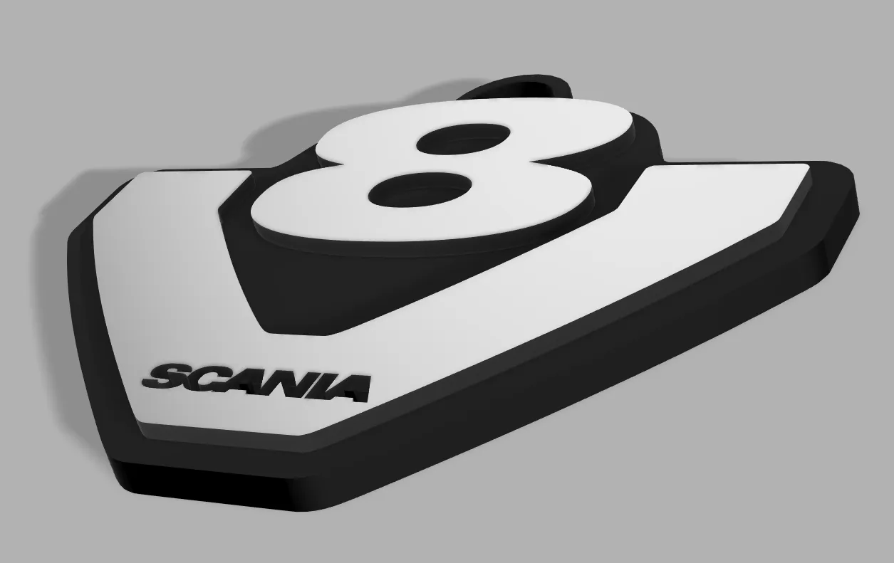 Móc khóa Scania V8 đơn giản có thể mở rộng