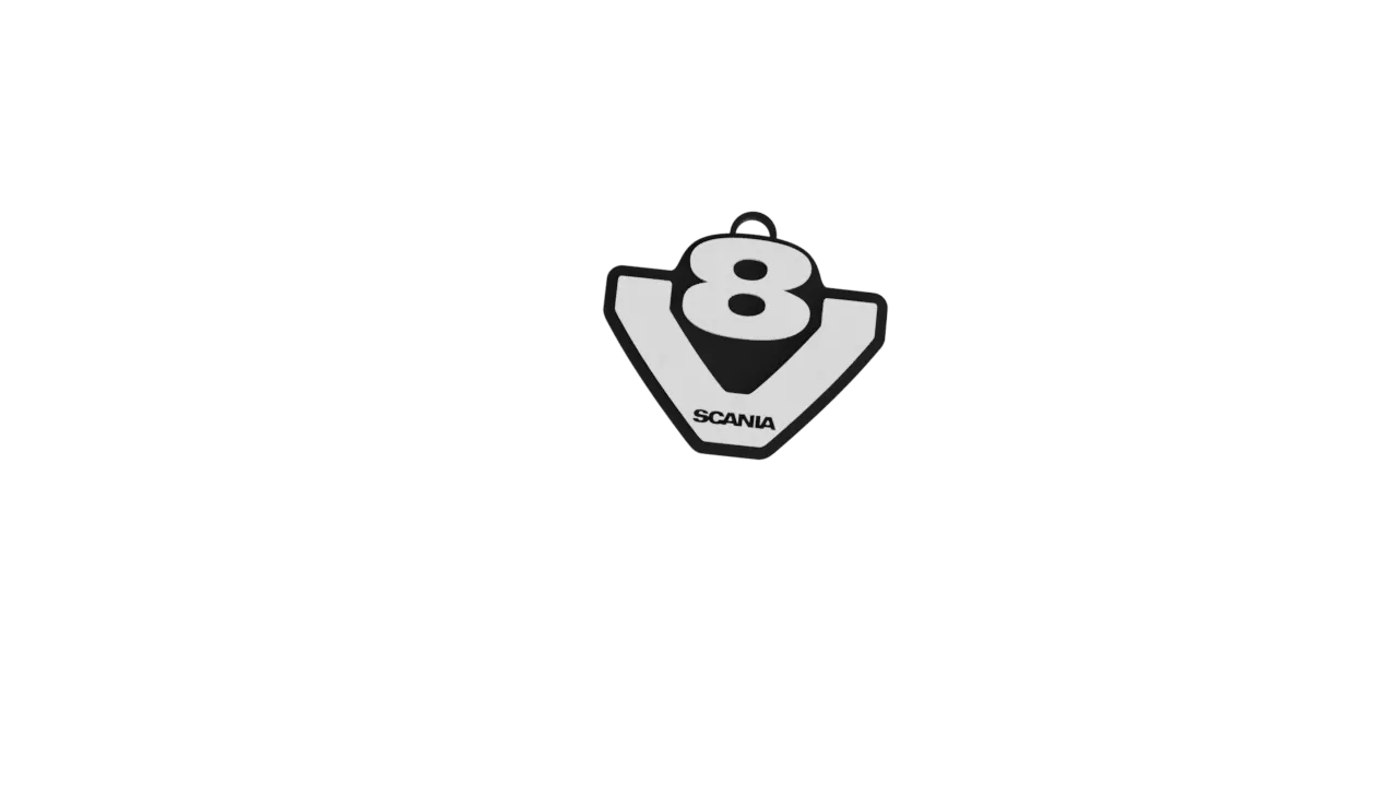 Móc khóa Scania V8 đơn giản có thể mở rộng