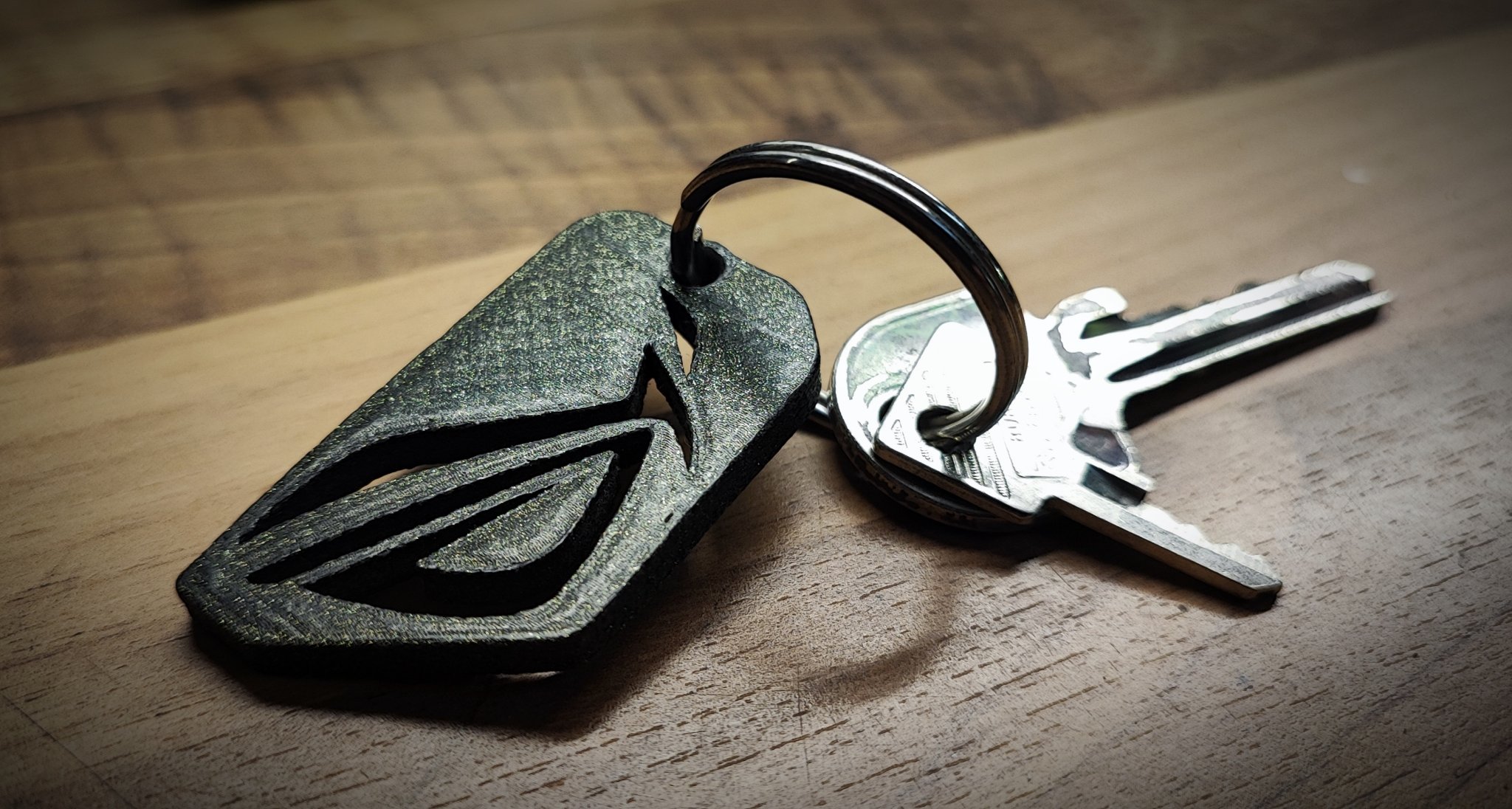 Móc khóa logo asus rog độc đáo