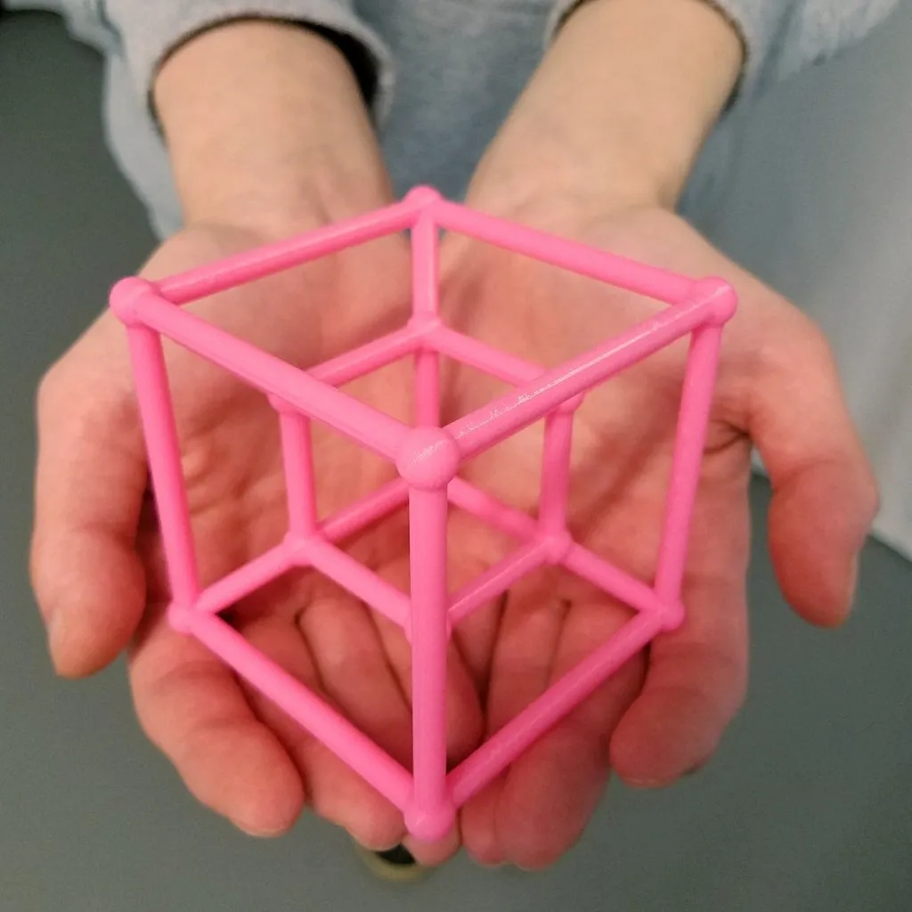 Khối hypercube nhỏ dễ in với hỗ trợ