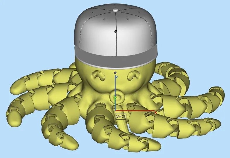 Mũ bóng chày cho bạch tuộc mini dễ thương