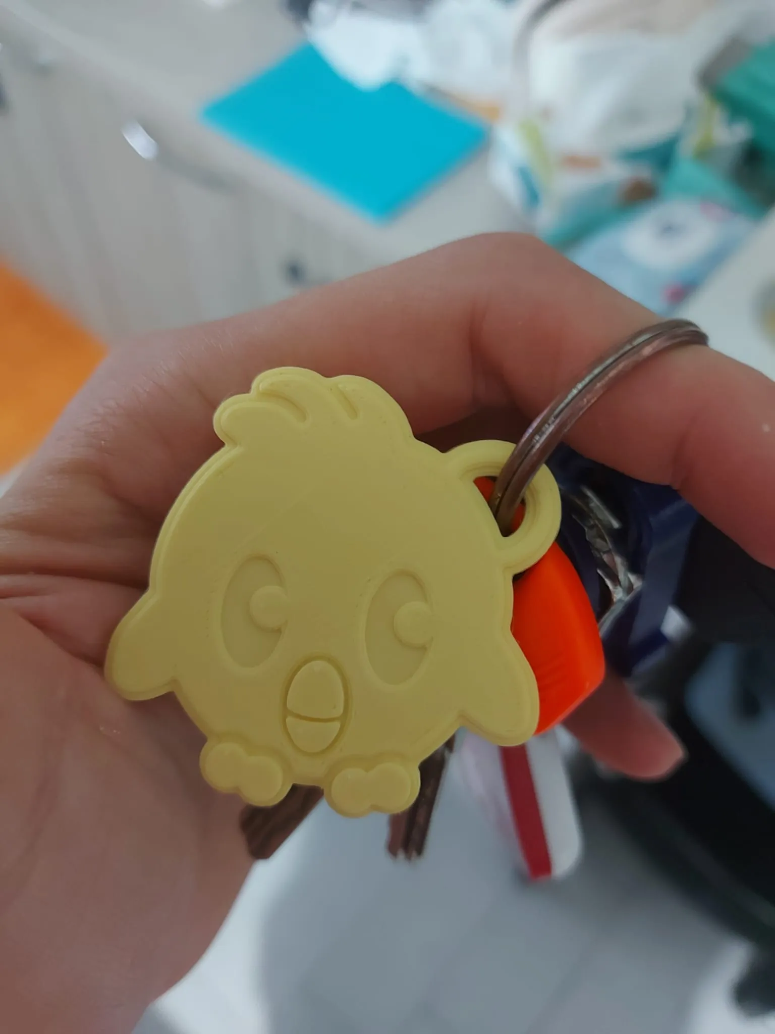 Móc khóa Hatchling với khe NFC cho đồng xu 25 mm