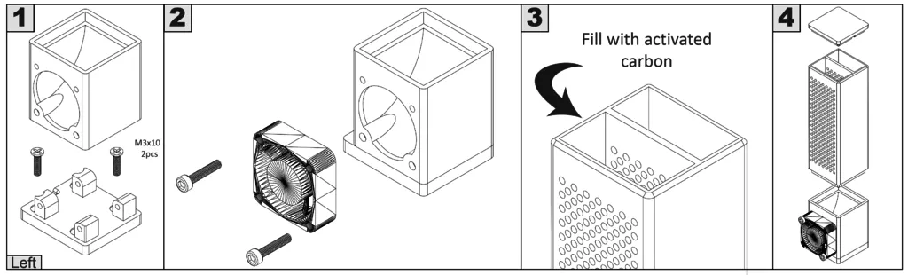 Bộ lọc carbon cho máy in Anycubic Photon Mono SE