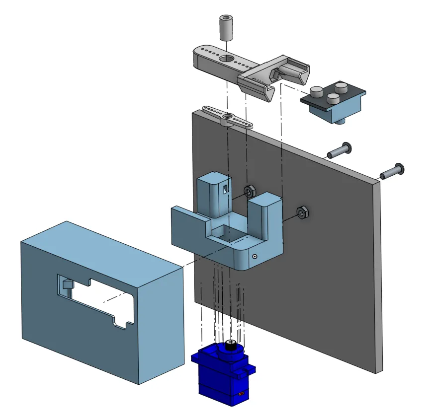 Cảng servo cho cảm biến PCB Klicky