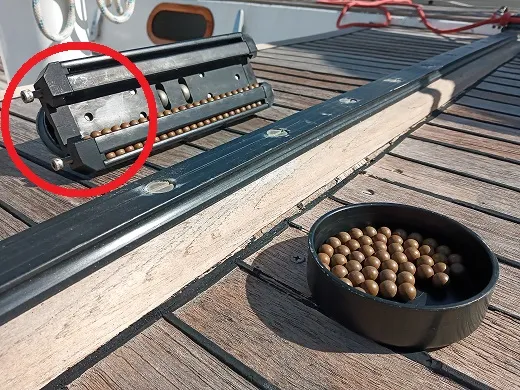 Xe kéo mainsheet đã ngừng sản xuất cho thuyền buồm