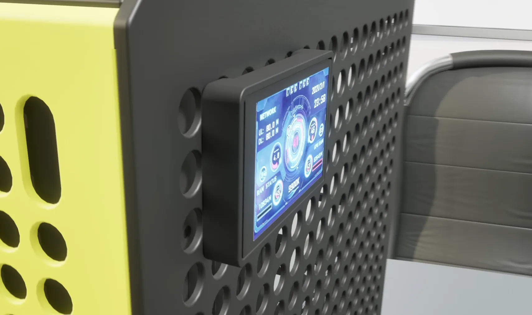 Giá đỡ màn hình hiển thị thông số PC cho vỏ Cooler Master Qube...