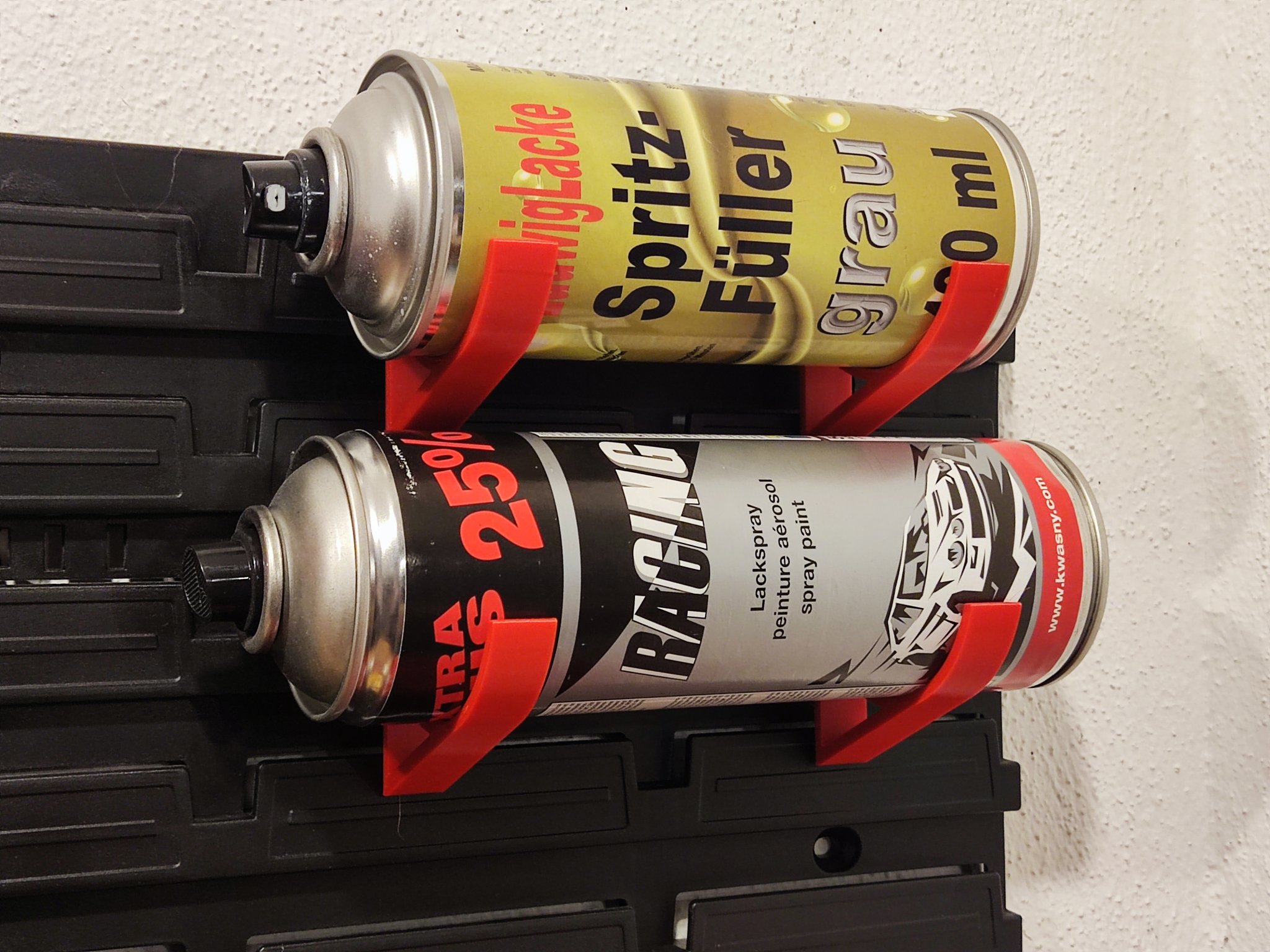 Giá đỡ chai sơn cho tường công cụ với hệ thống giá đỡ