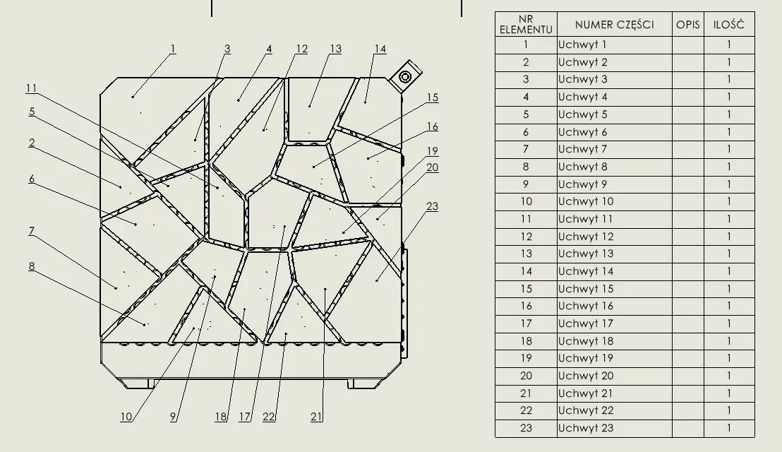 Trang trí khối lava vỡ cho thùng máy Qube 500