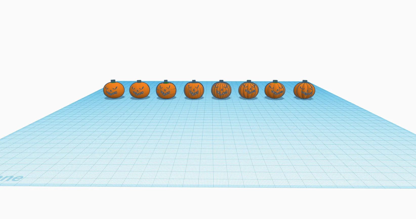 8 hình dáng bí ngô trang trí Halloween