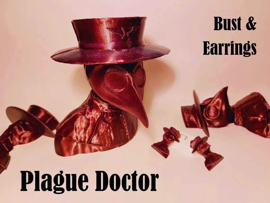 Bức tượng và khuyên tai Bác sĩ Dịch hạch