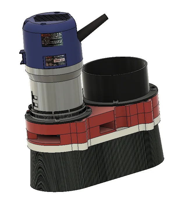 Bộ phận che bụi Bosch 1617 với bộ phân tách không khí cho CNC R...