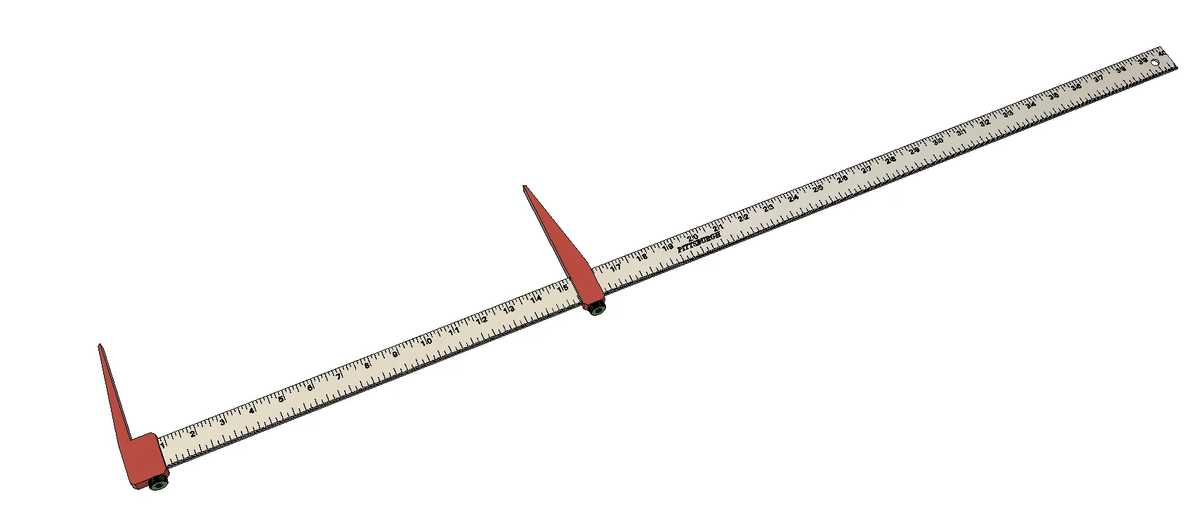 Mỏ cặp điều chỉnh cho thước nhôm 40" Harbor Freight