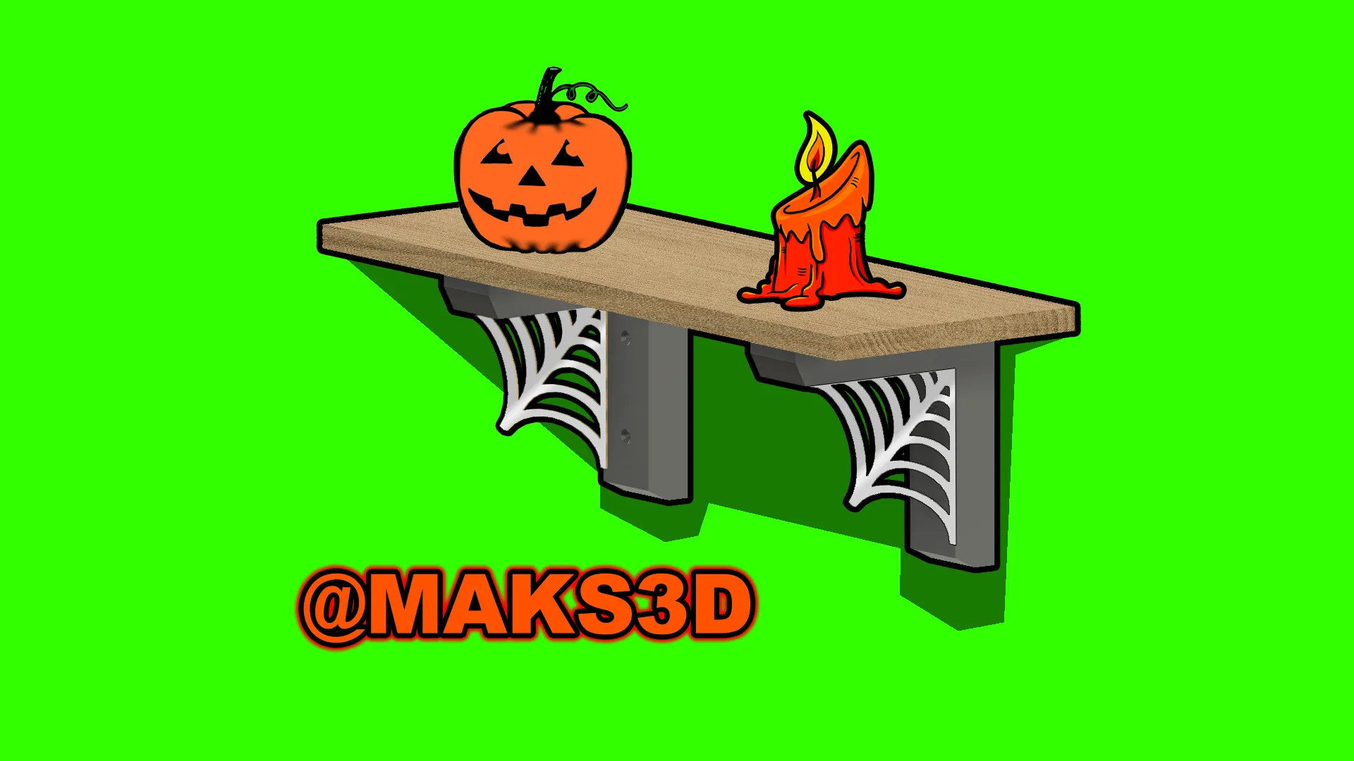 Giá đỡ kệ nhện Halloween in tại chỗ với mặt gương