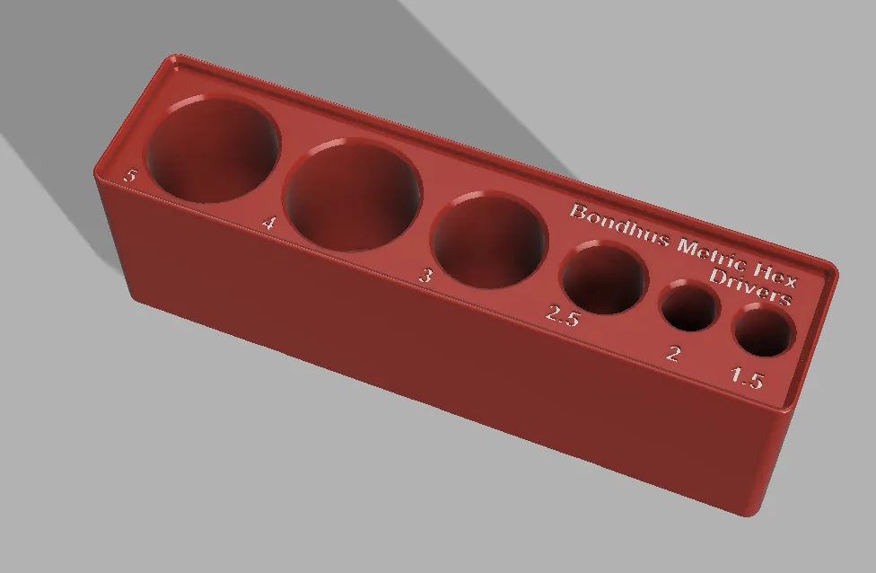 Giá đỡ dụng cụ Bondhus 1x4 cho bộ lục giác Metric