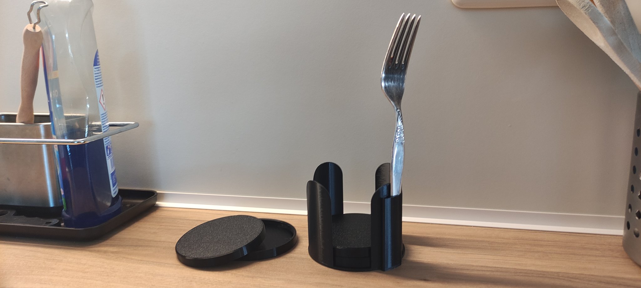 Nắp và Giá đỡ Nắp cho Hộp Thức Ăn Mèo Đường Kính 75mm