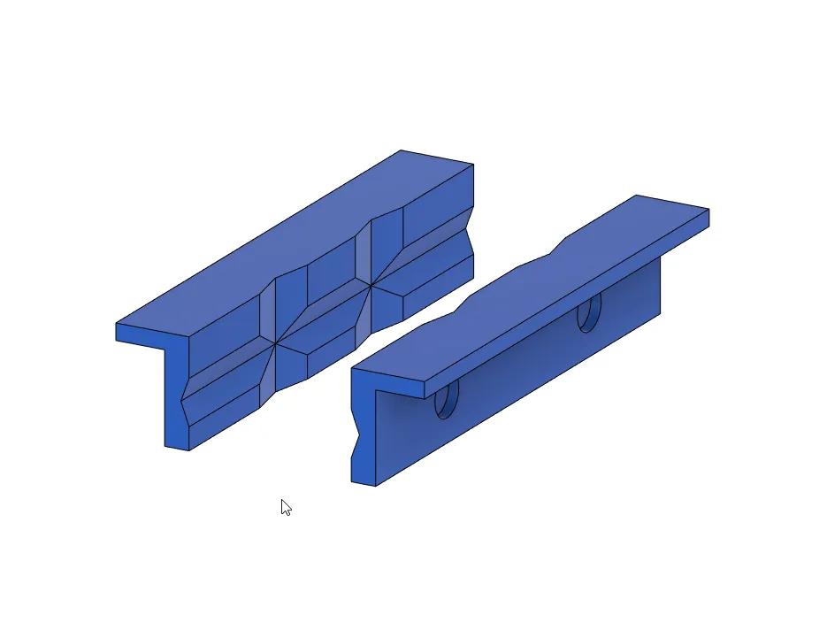 Máng kẹp 125mm với nam châm 10mm x 2mm