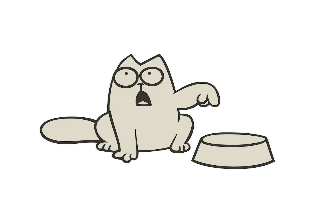 Nam châm tủ lạnh mèo Simon đáng yêu