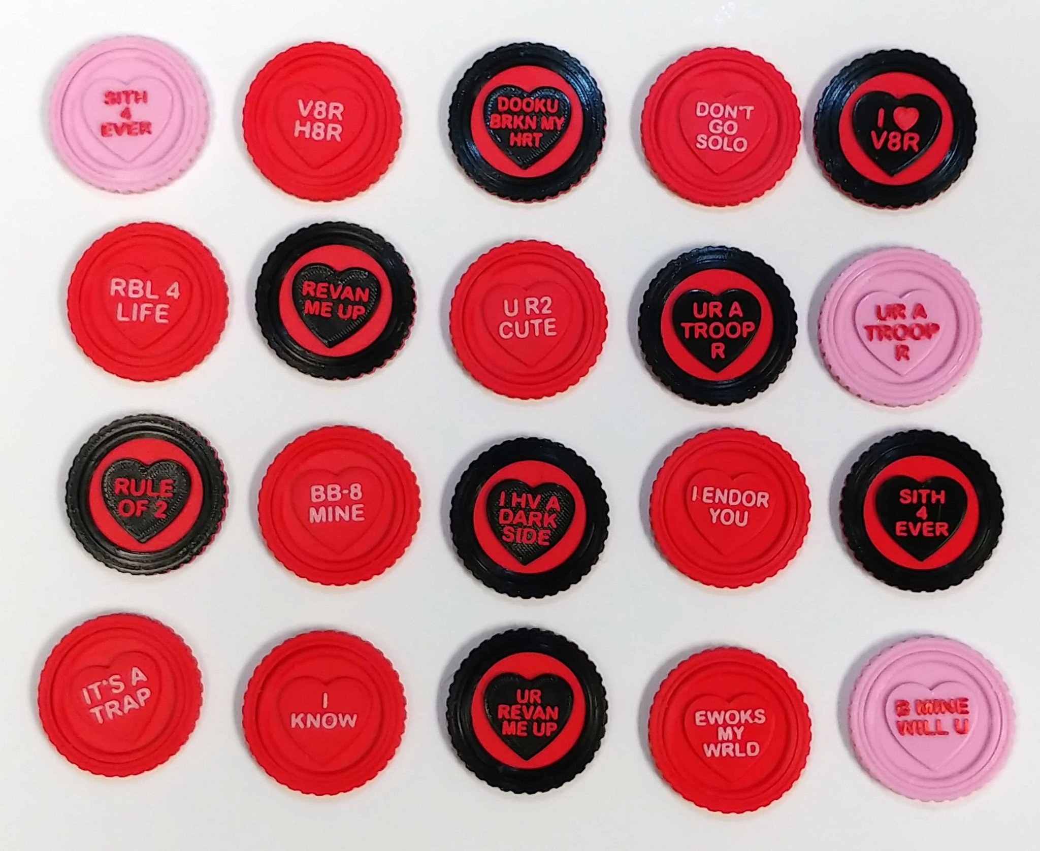 Coi coin fidget trái tim chủ đề Star Wars cho ngày Valentine