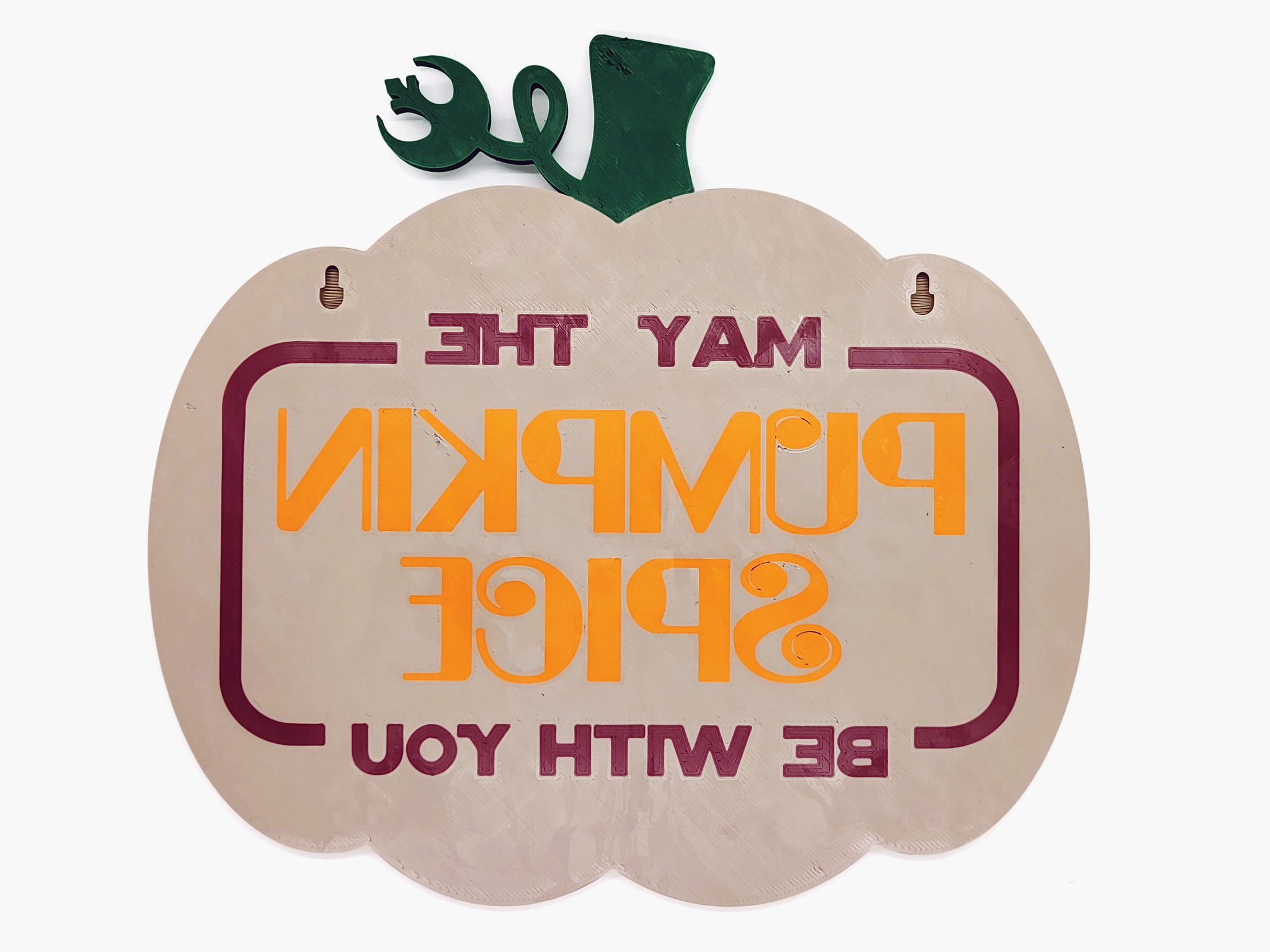 Biển hiệu trang trí "May The Pumpkin Spice Be With You" chủ đề Star...