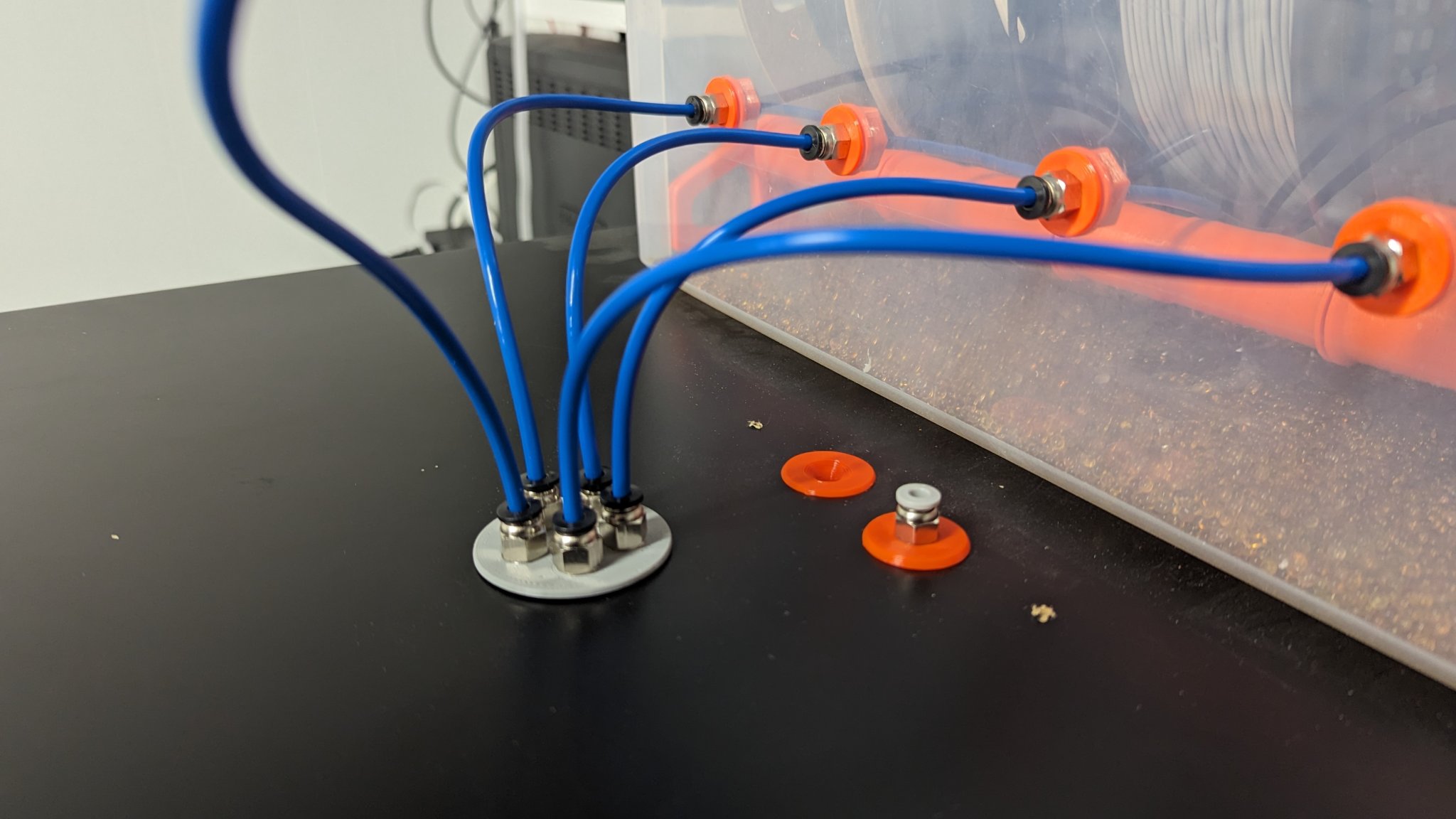 Mô hình bulkhead/passthrough cho fitting BSP 1/8" PC4