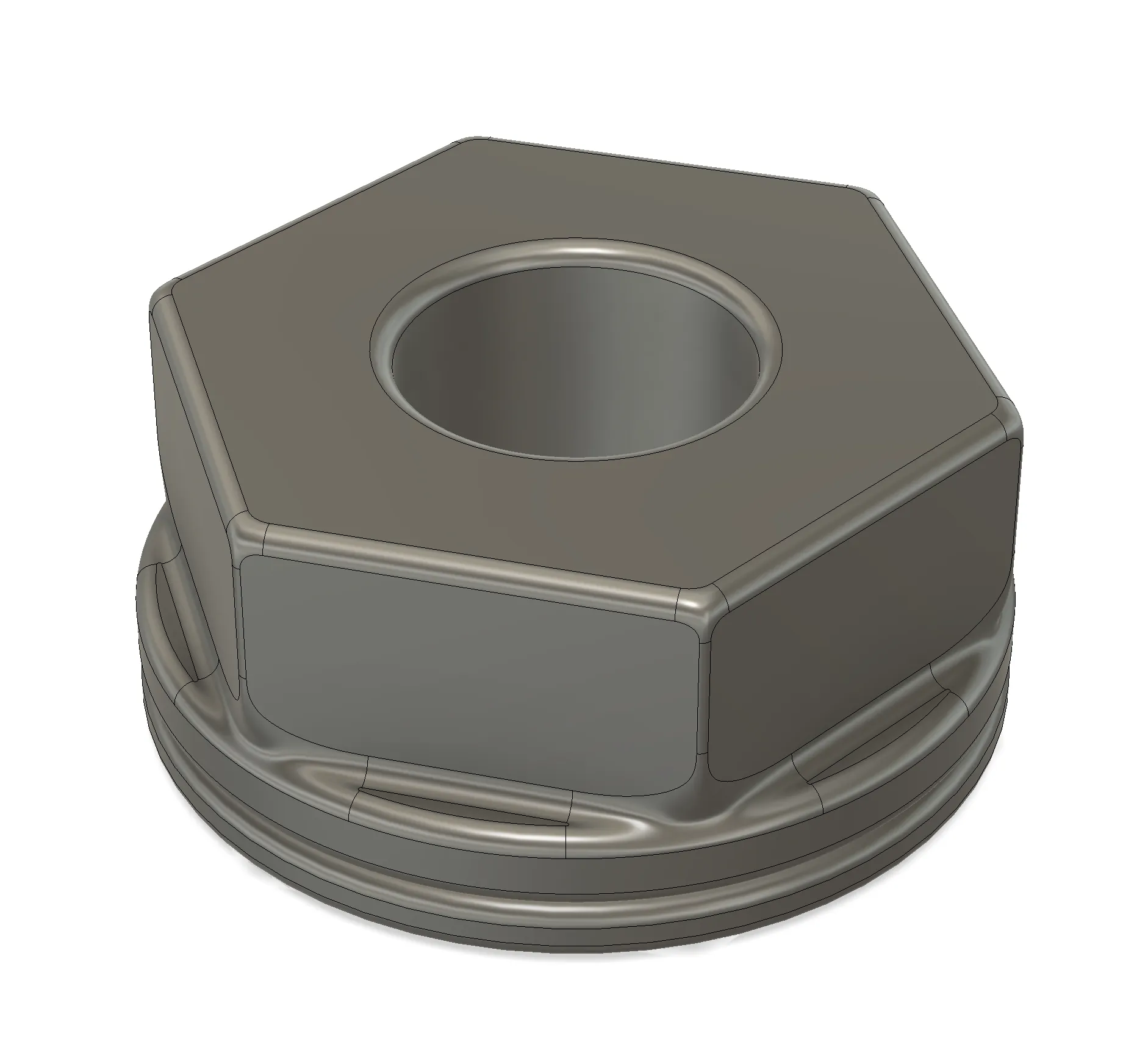 Mô hình bulkhead/passthrough cho fitting BSP 1/8" PC4