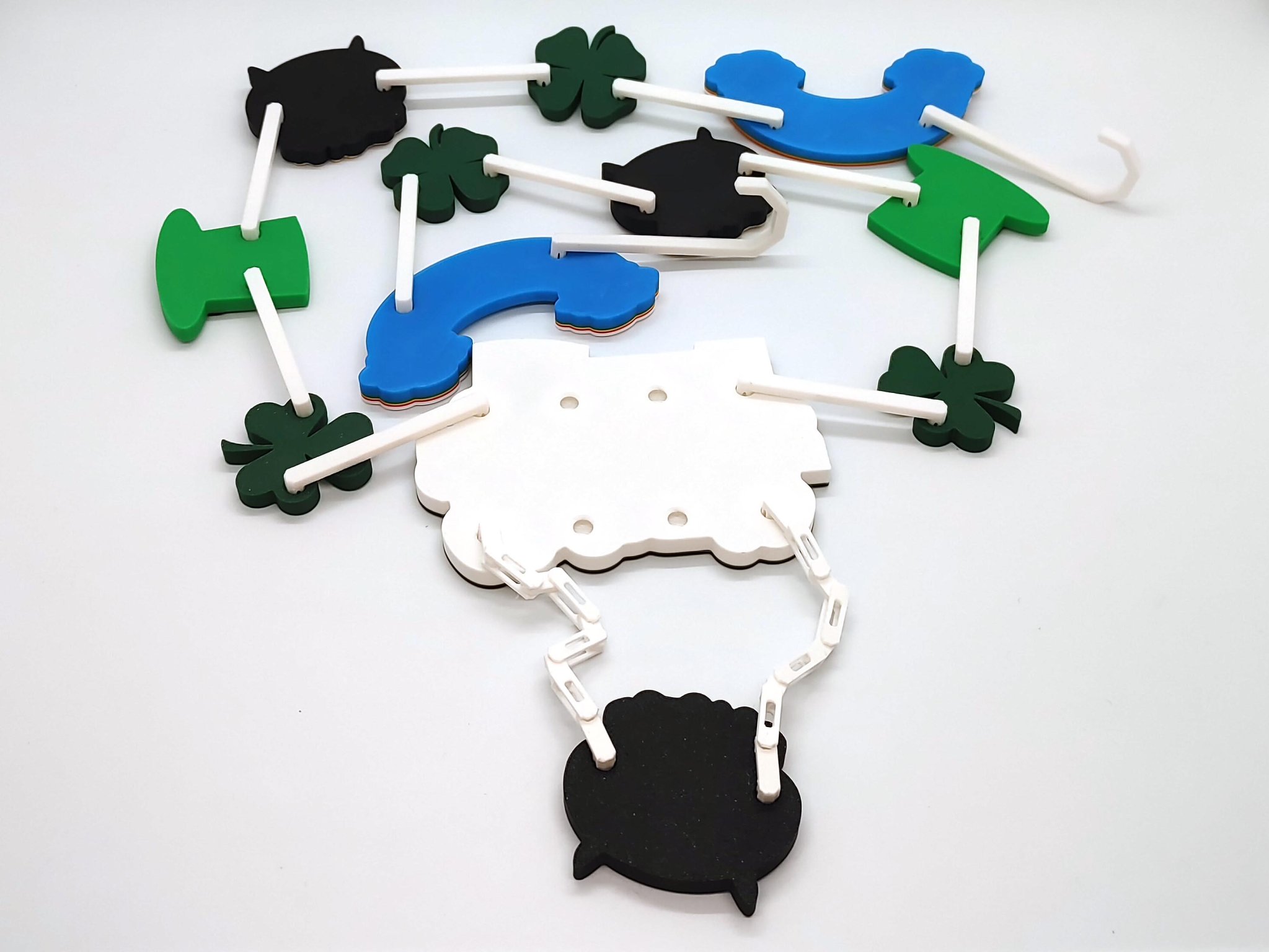 Dây trang trí lễ hội Ngày Thánh Patrick ghép nối màu sắc