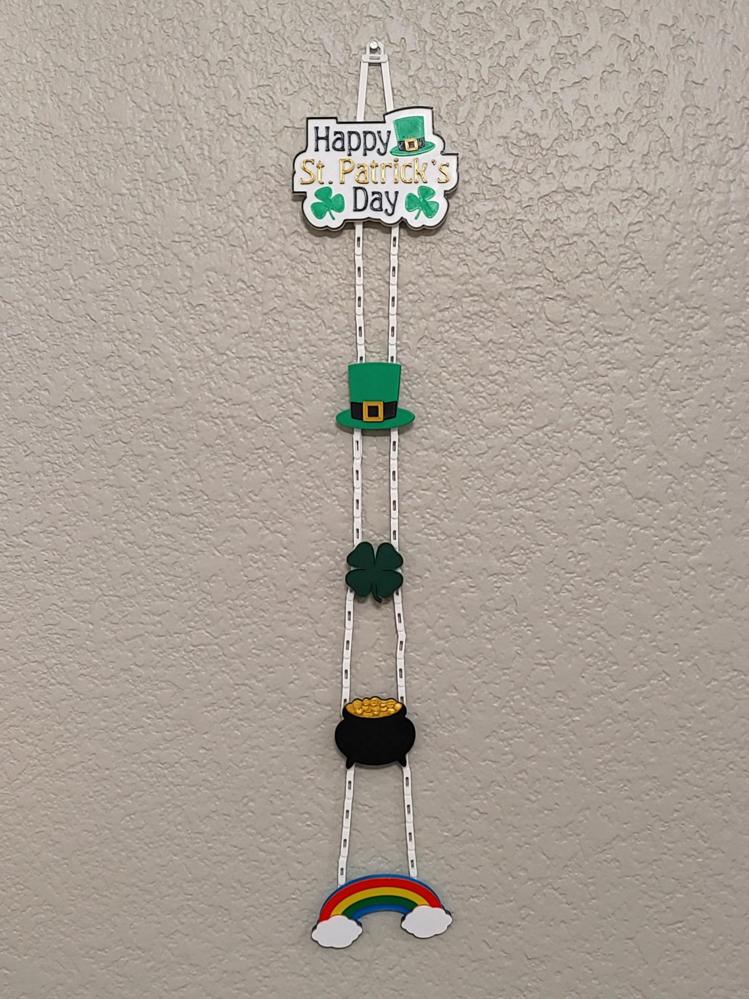 Dây trang trí lễ hội Ngày Thánh Patrick ghép nối màu sắc