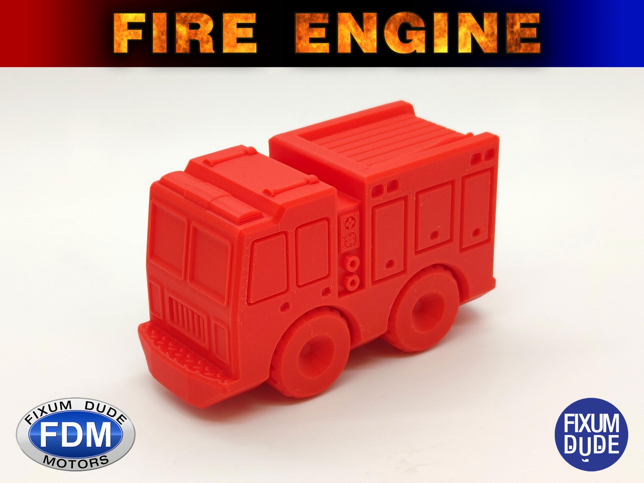 Xe cứu hỏa in tại chỗ Fixum Dude Motors