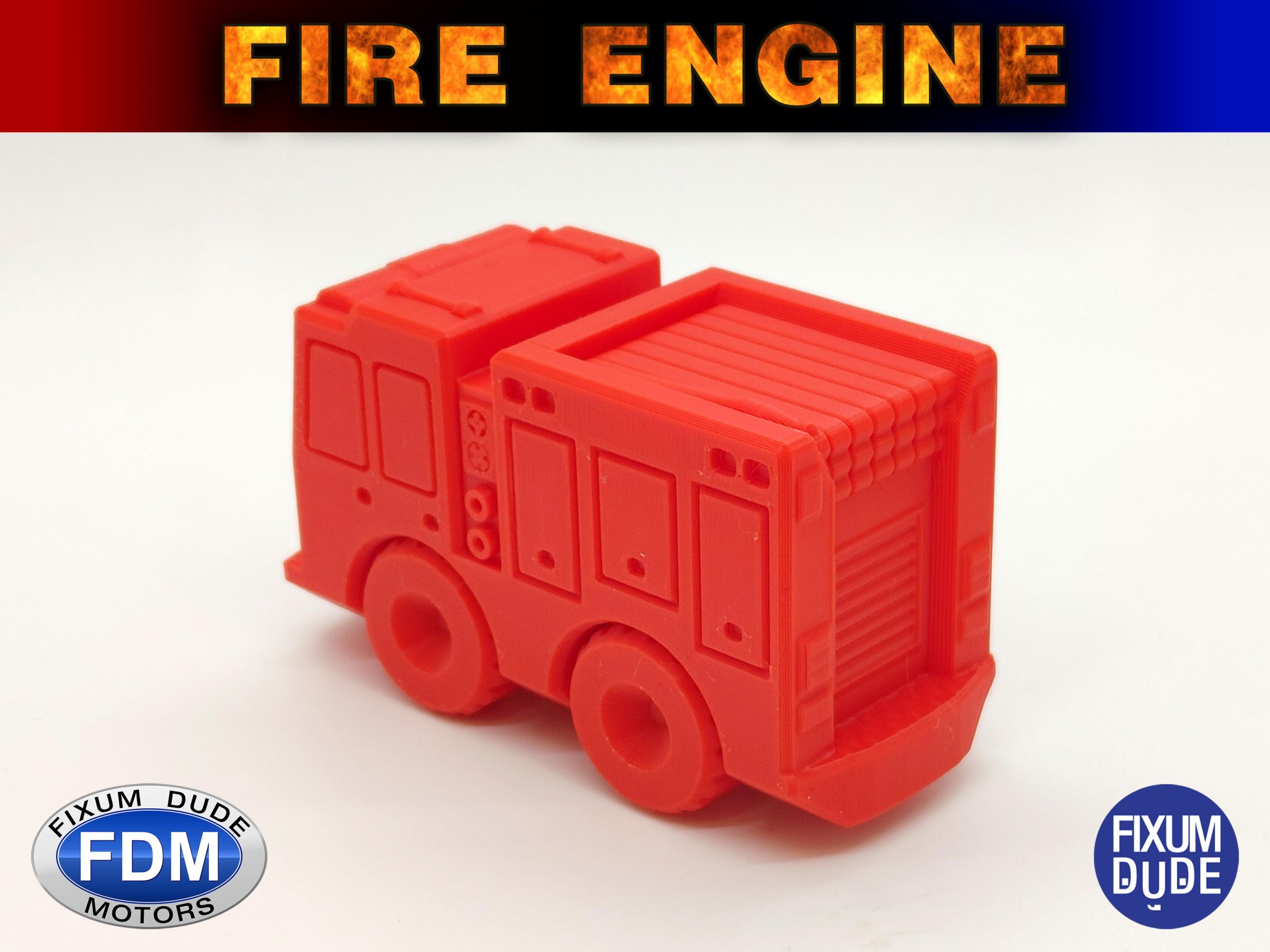Xe cứu hỏa in tại chỗ Fixum Dude Motors