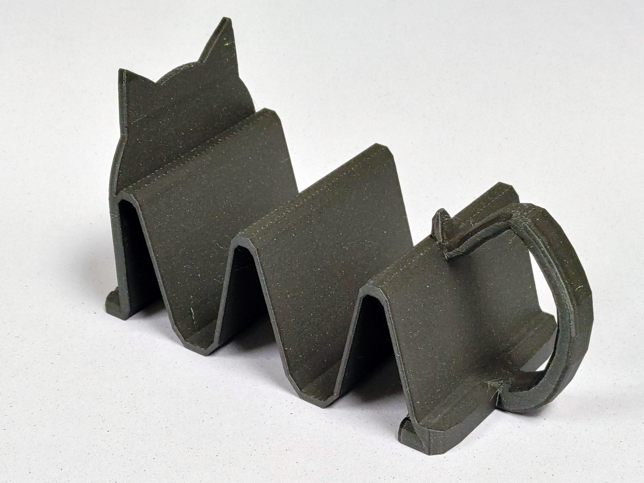 Giá đỡ taco hình mèo với tay cầm tiện lợi