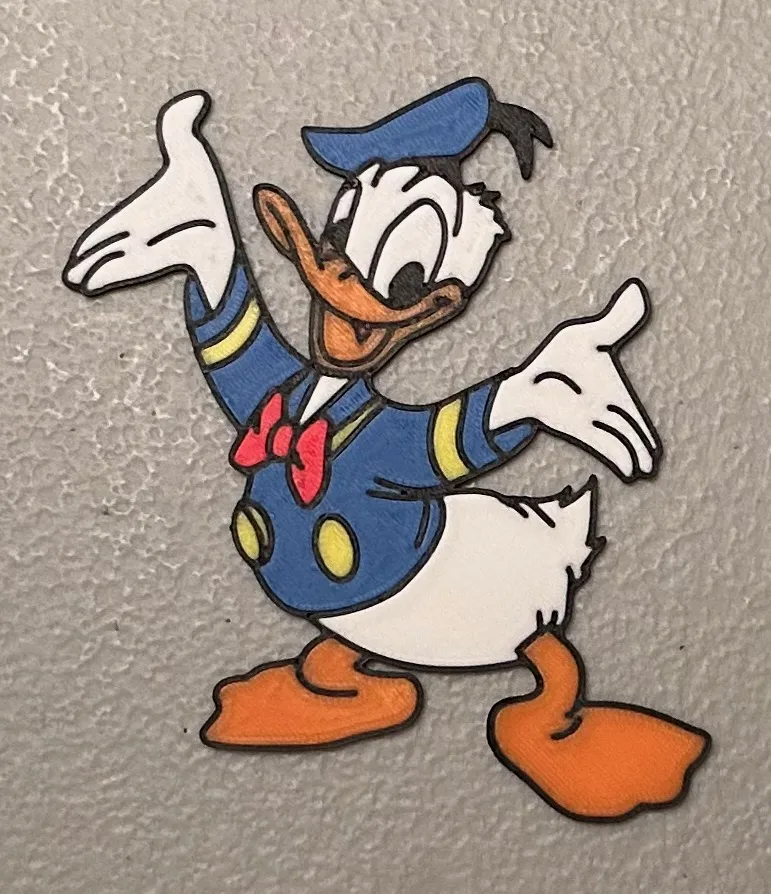 Nam châm Donald Duck đa màu sắc 6 màu
