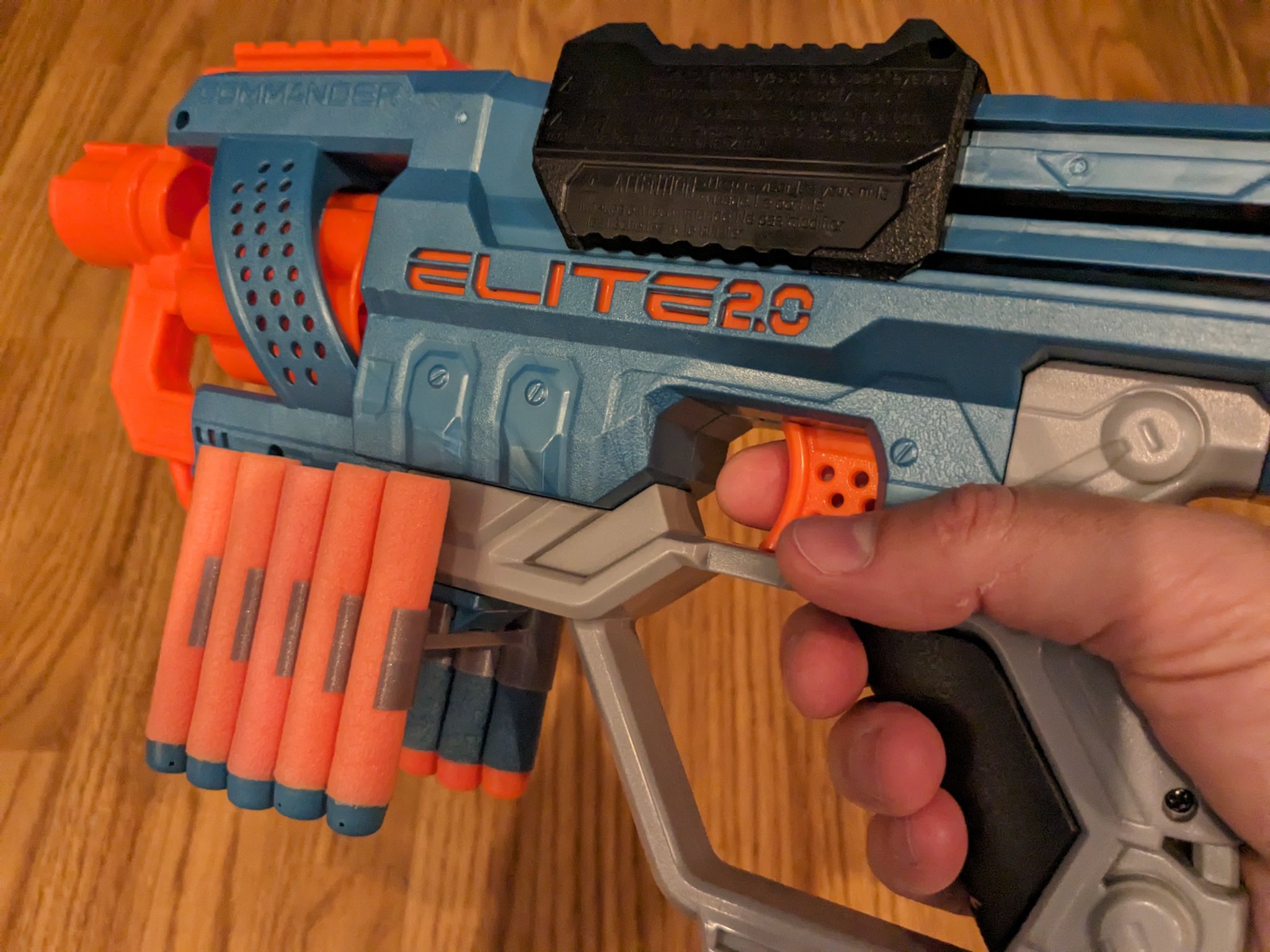 Giá đỡ 10 viên đạn cho súng Nerf trên ray chiến thuật