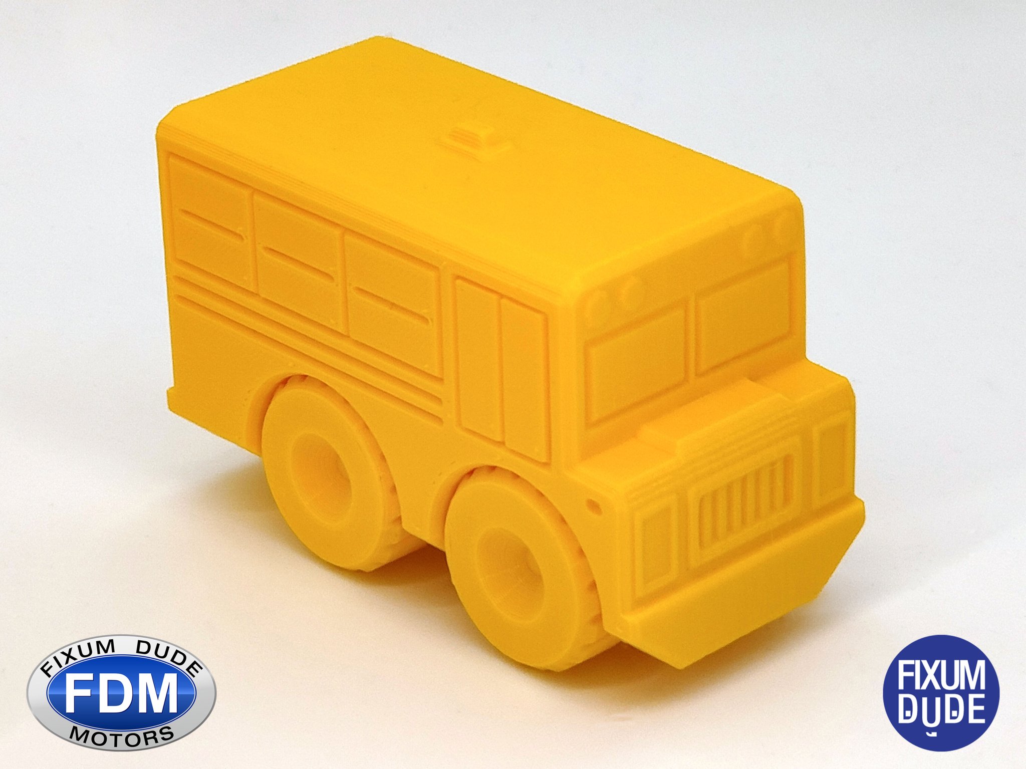 Xe buýt trường học in tại chỗ Fixum Dude Motors