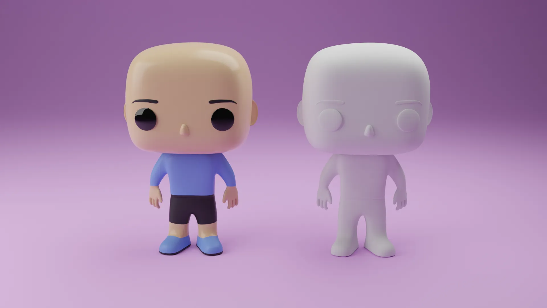 Mô hình Funko Pop nam tùy chỉnh cho in 3D