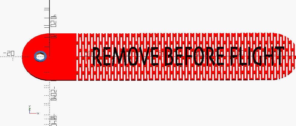 Thẻ chìa khóa linh hoạt "REMOVE BEFORE FLIGHT