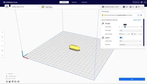 Chìa khóa đèn LED phát sáng hình tinh thể